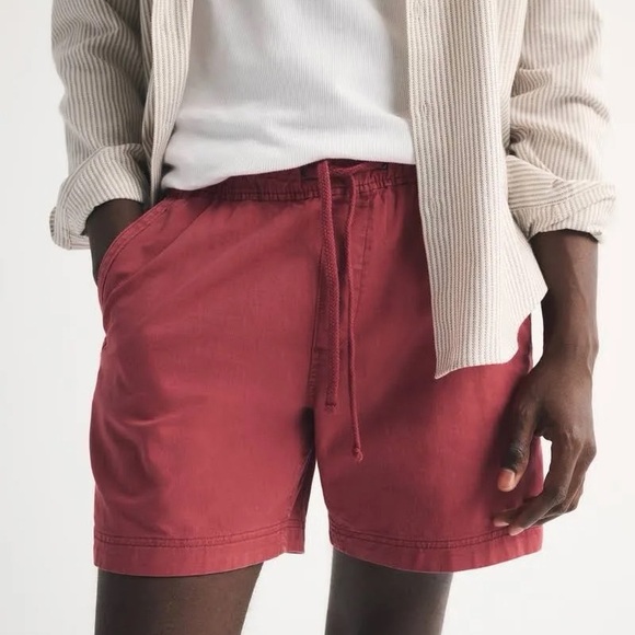 Abercrombie & Fitch Other - Abercrombie & Fitch Men’s All Day Sienna Red Pull-On Shorts Size Small